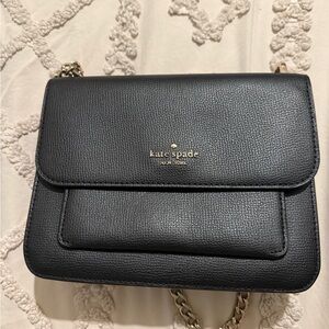 Kate Spade Black Crossbody Bag with Chain Strap